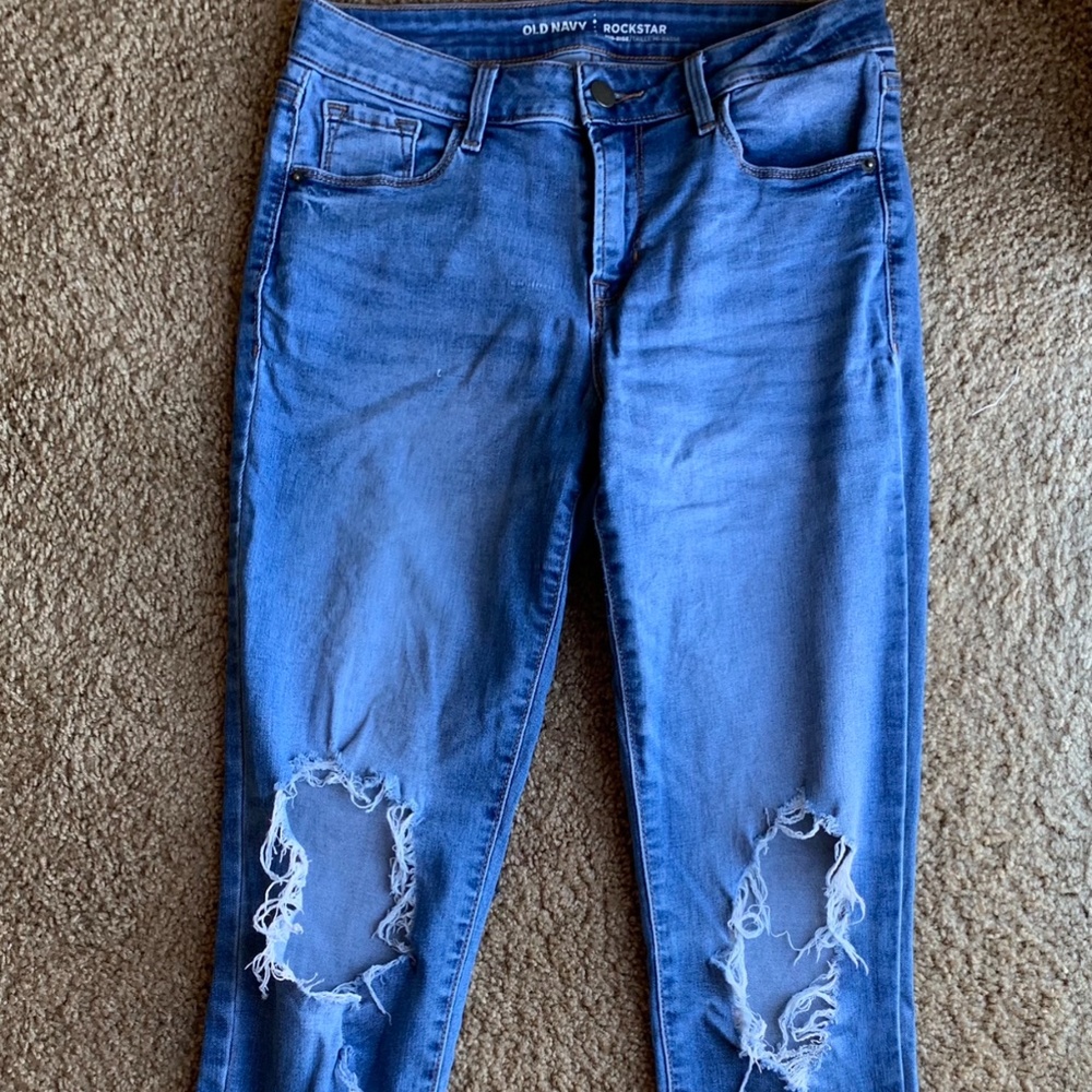 Ripped Knee Jeans